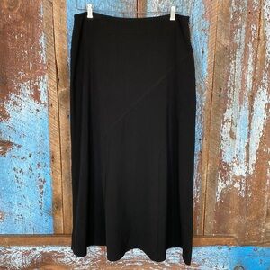 Larry Levine Black Maxi Skirt Size 12